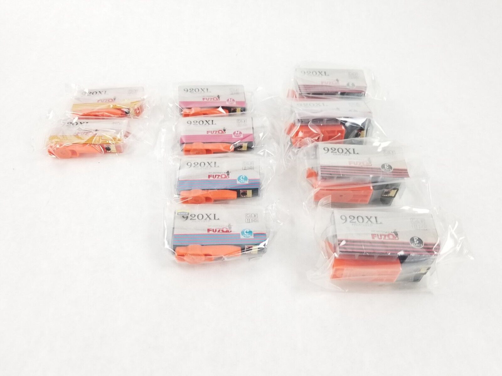 Fuzoo 2 Sets 920XL For OfficeJet 6000 6500 7000 7500 Plus 2 Black Cartridge