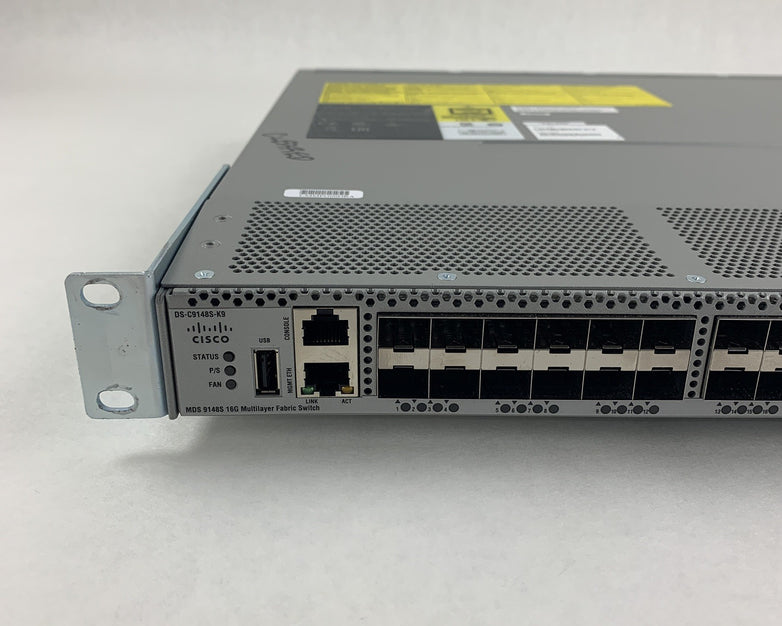 Cisco DS-C9148S-K9 MDS 9148S 16G Multilayer Fabric Switch Tested 2x Power Supply