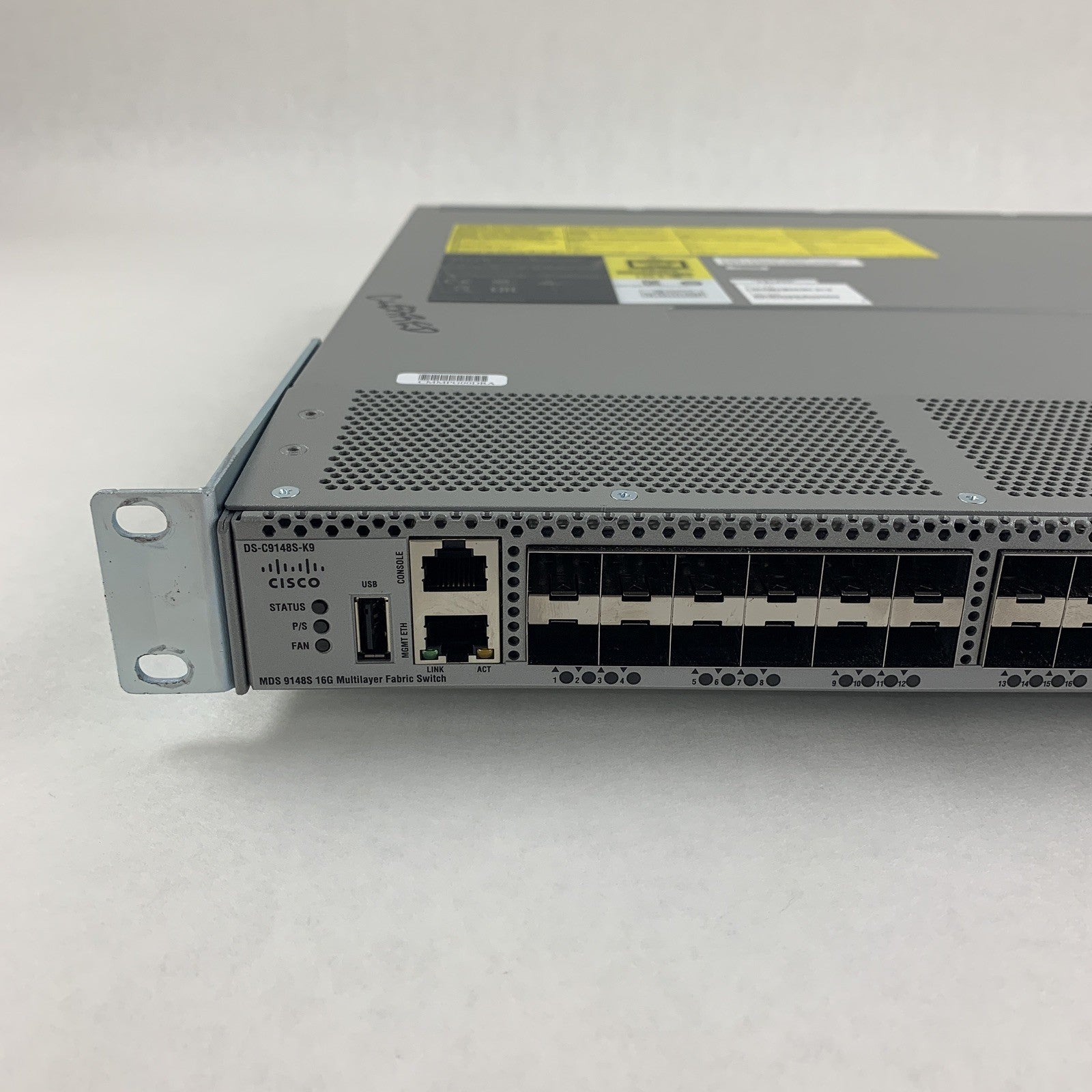 Cisco DS-C9148S-K9 MDS 9148S 16G Multilayer Fabric Switch Tested 2x Power Supply
