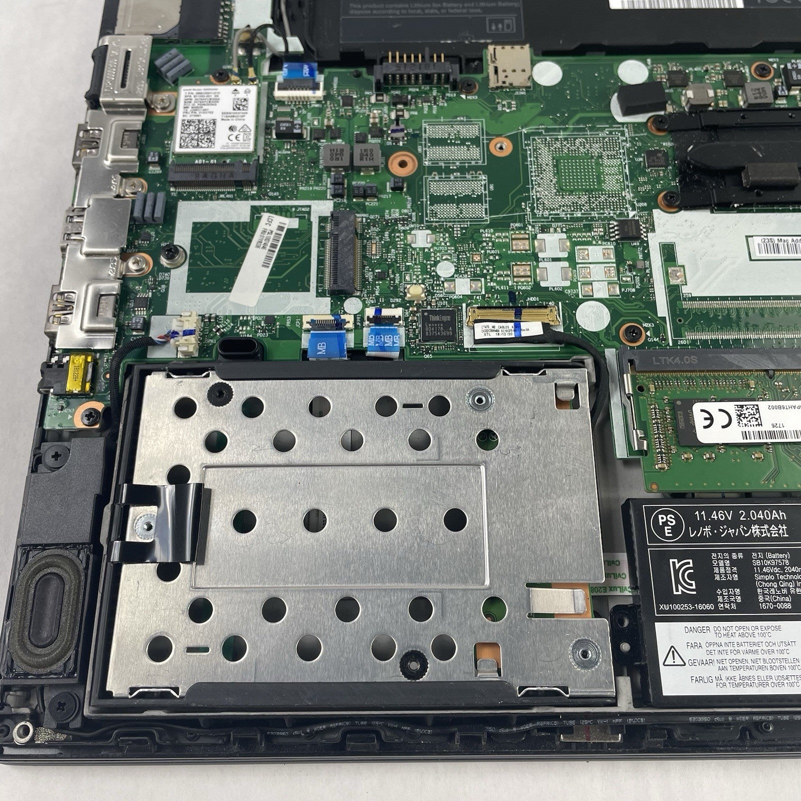 Lenovo ThinkPad T480 14" i5-8350U 1.70 GHz 8 GB RAM No SSD No OS - READ22