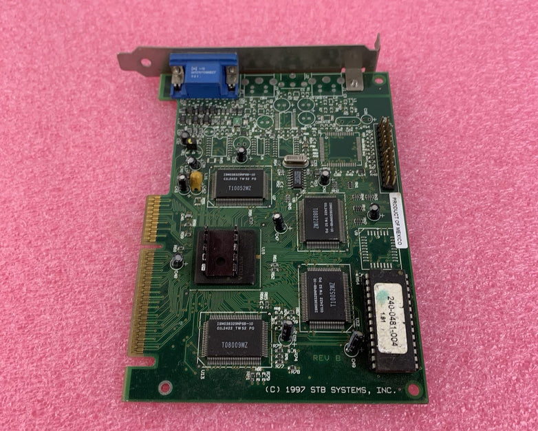 Vintage STB Systems 1X0-0620-305 Velocity 128 AGP Video Graphics Card - Untested