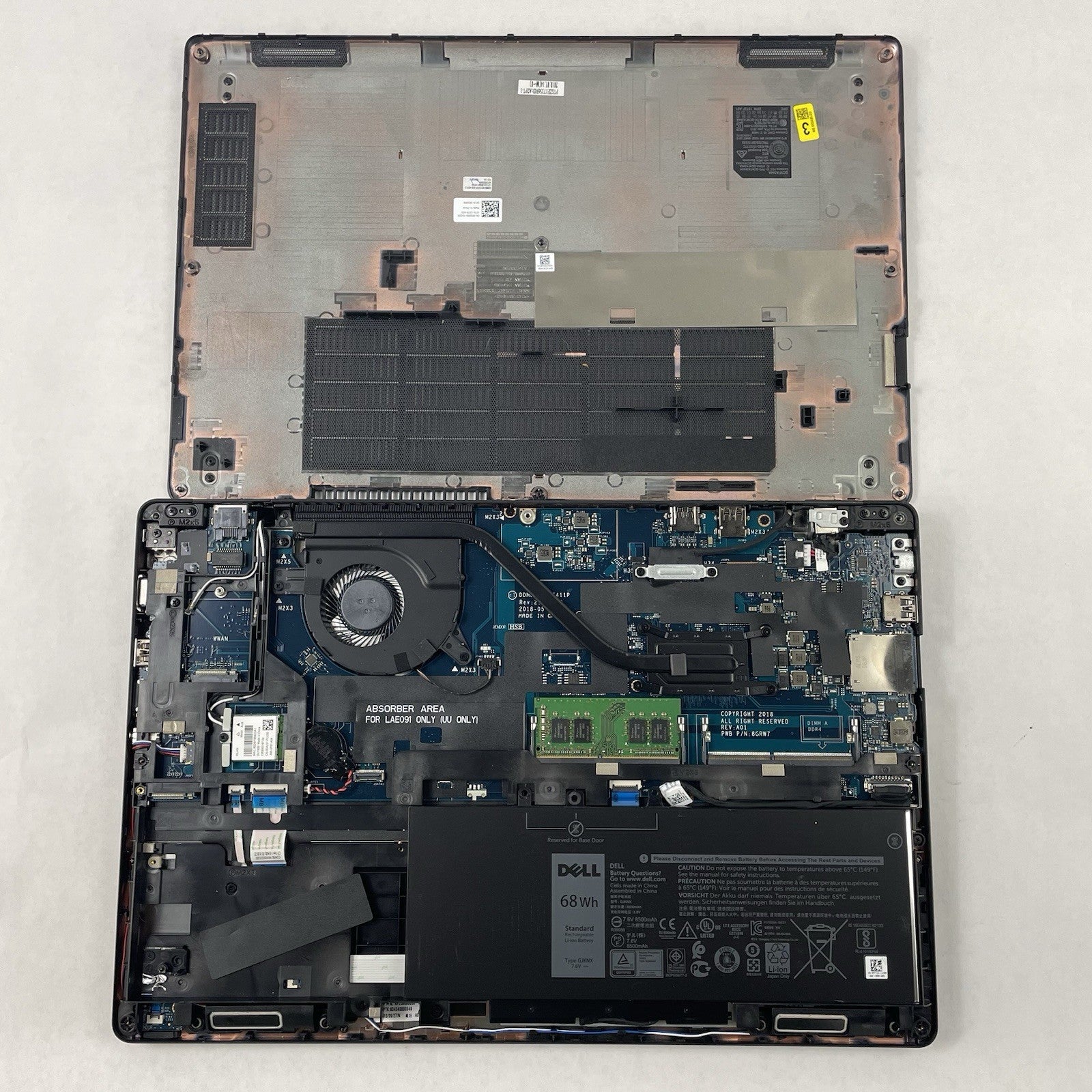 Dell Latitude 5590 15.6" i5-8350U 1.70 GHz 8 GB RAM No SSD/OS/AC19