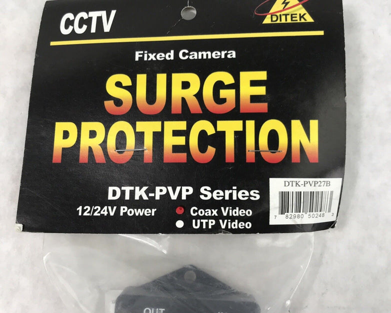 Ditek DTK-PVP27BTPV Analog HDCCTV Camera Surge Protection (Lot of 2)