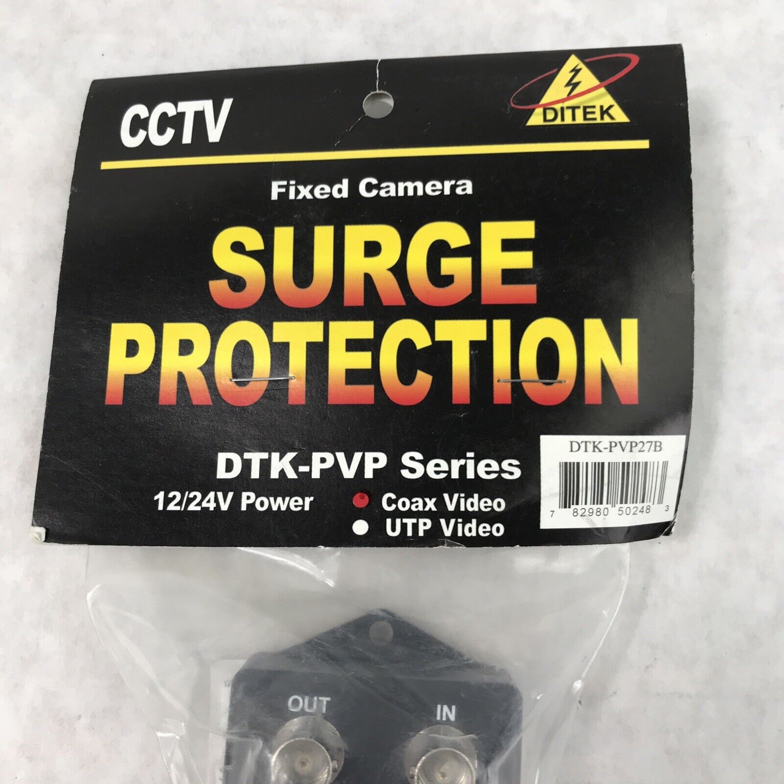 Ditek DTK-PVP27BTPV Analog HDCCTV Camera Surge Protection (Lot of 2)