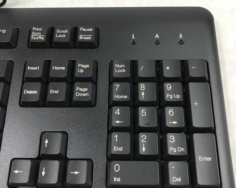 HP 672647-003 KU-1156 Wired Standard QWERTY USB Desktop Keyboard Black