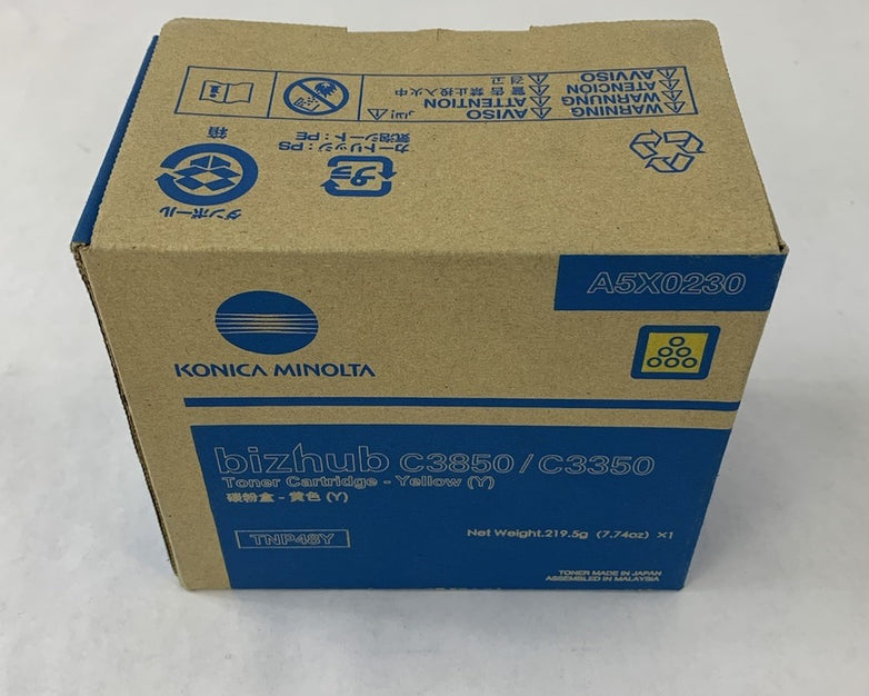 Konica Minolta Bizhub C3850/C3350 A5X0230 Yellow Toner Cartridge