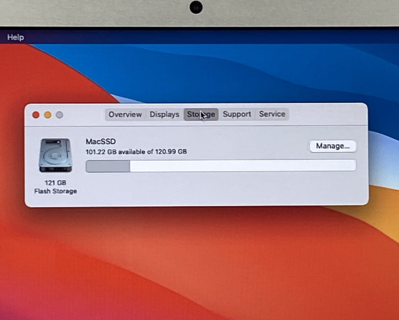 Apple MacBook Air A1465 2014 11" 1.4GHz i5 4GB RAM 120GB SSD os11.7.11 14 Cycles