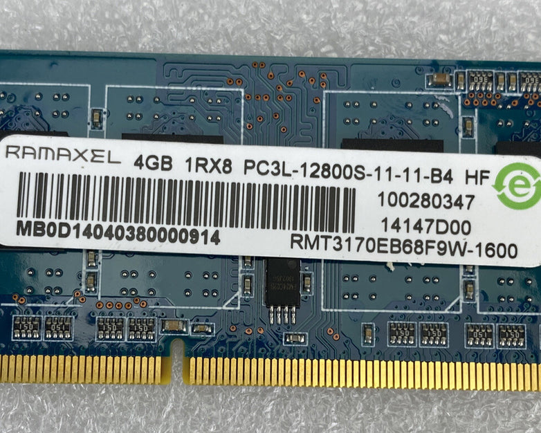 4X4GB Ramaxel RMT3170EB68F9W-1600 PC3-12800 DDR3 1600MHz Laptop Memory RAM