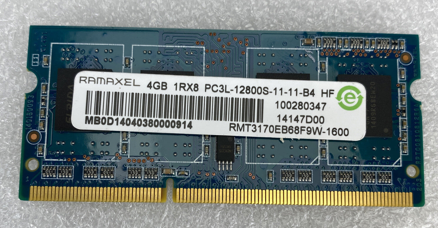 4X4GB Ramaxel RMT3170EB68F9W-1600 PC3-12800 DDR3 1600MHz Laptop Memory RAM1