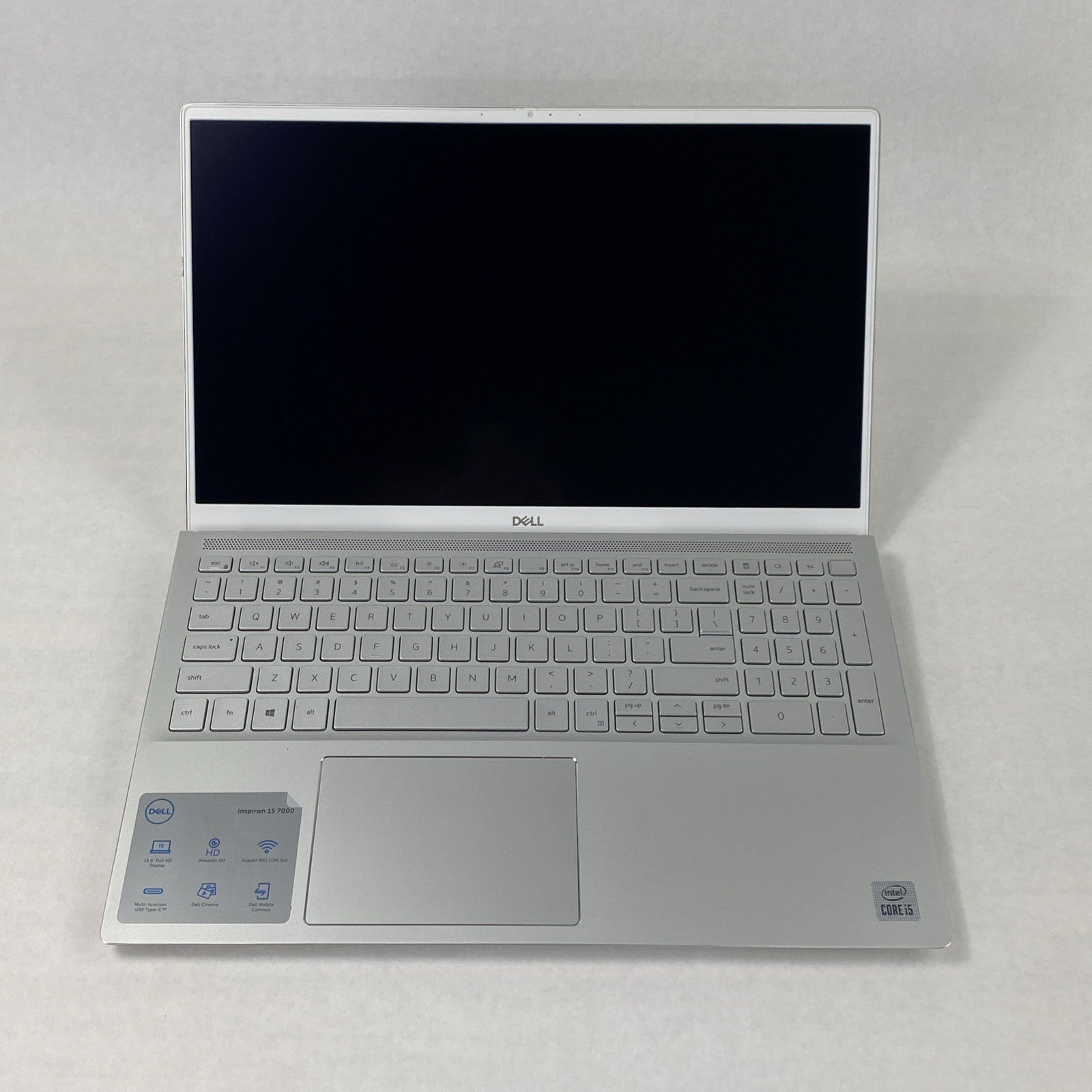 Dell Inspiron 15 7501 15.6" Touch i5-10300H 2.5GHz 16GB RAM No Battery No HDD/OS