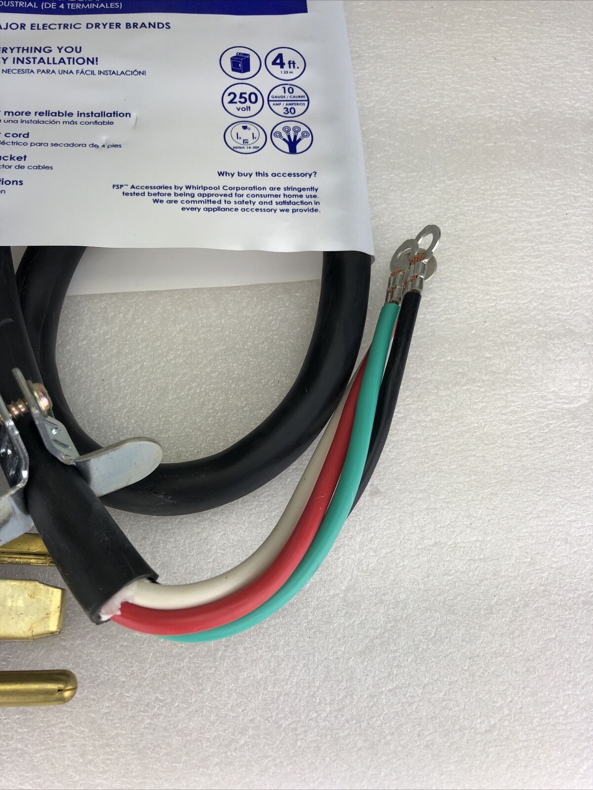 FSP Accessories Dryer (4-Prong) Industrial Grade Power Cord 4ft