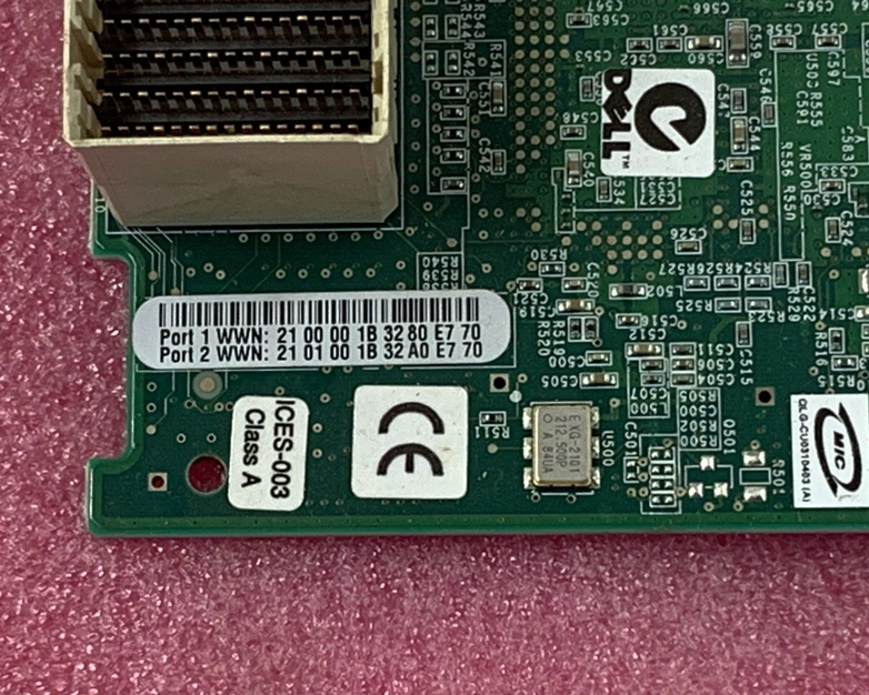 Dell NP630 QLOGIC QME2472 4GB dual port FC HBA modular