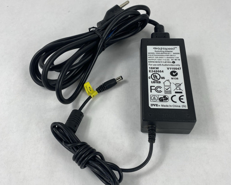 Lightspeed DSA-60PFB-24 1 240250 24V 2.5A Switching Adapter