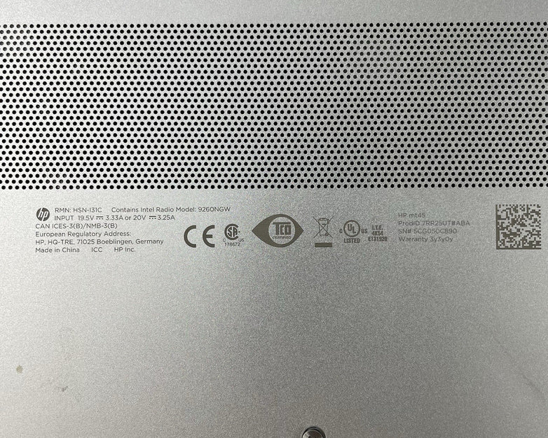 HP mt45 14" Ryzen 3 Pro 3300U 2.10 GHz 4 GB RAM No SSD/OS/AC
