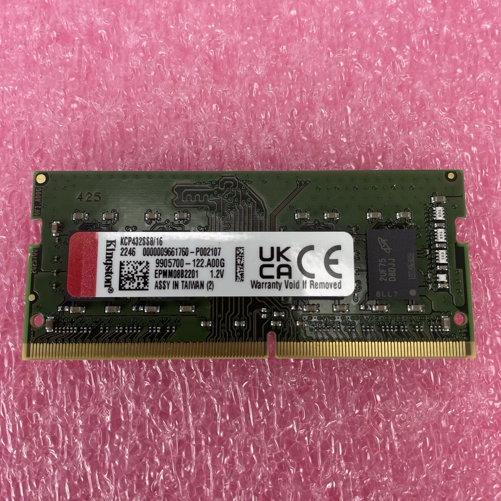 Kingston KCP432SS8/16 16GB DDR4 3200MHz PC4-25600 SODIMM Laptop RAM Memory1