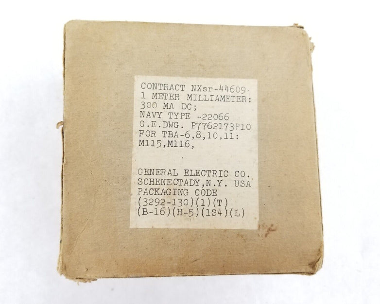 GE U.S.N Type CG-22066 DC Milliamperes 8D041