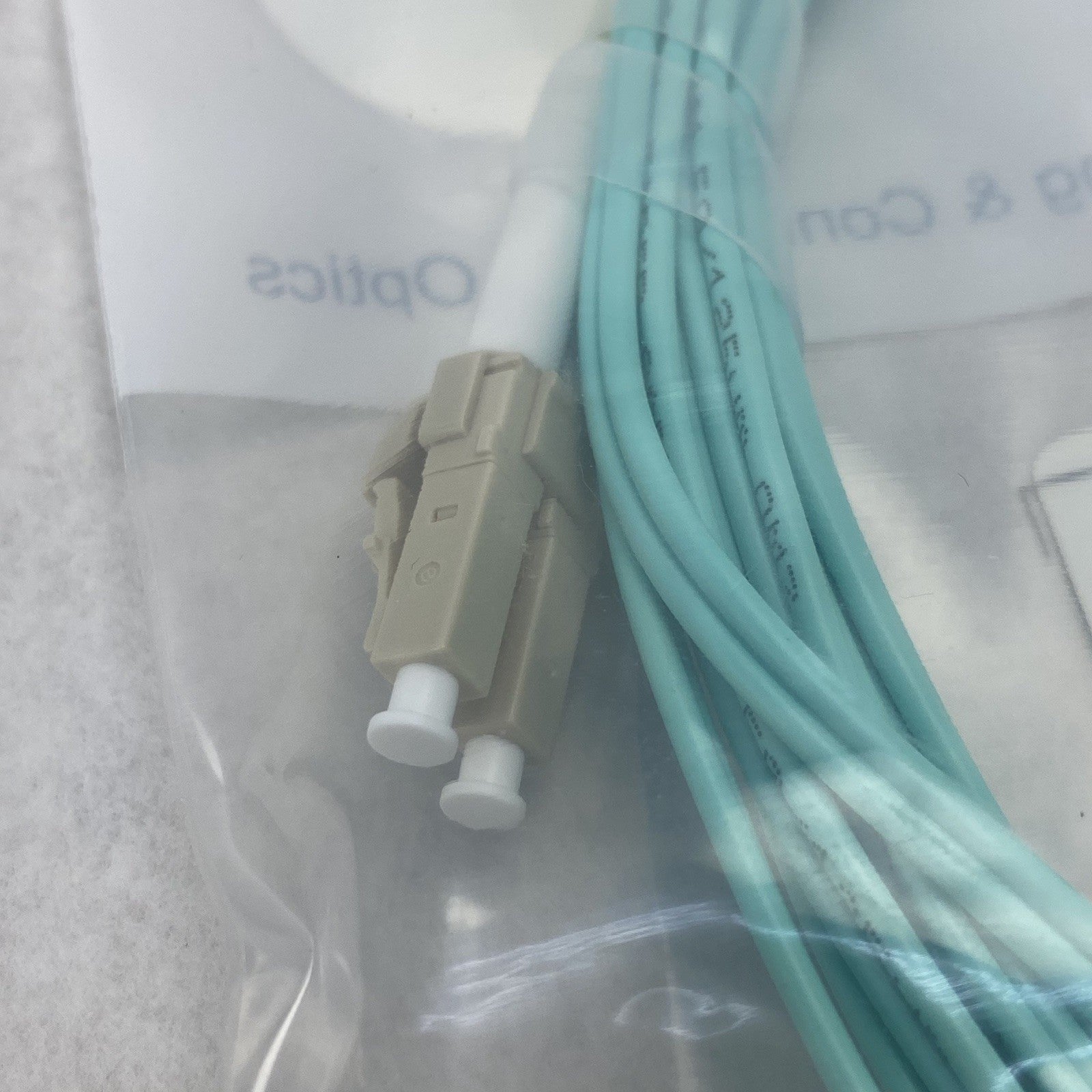 FS.Com Fibre Optic Patch Cable 10G 50/125 OM3 Multimode Color Aqua 5M - Lot Of 54