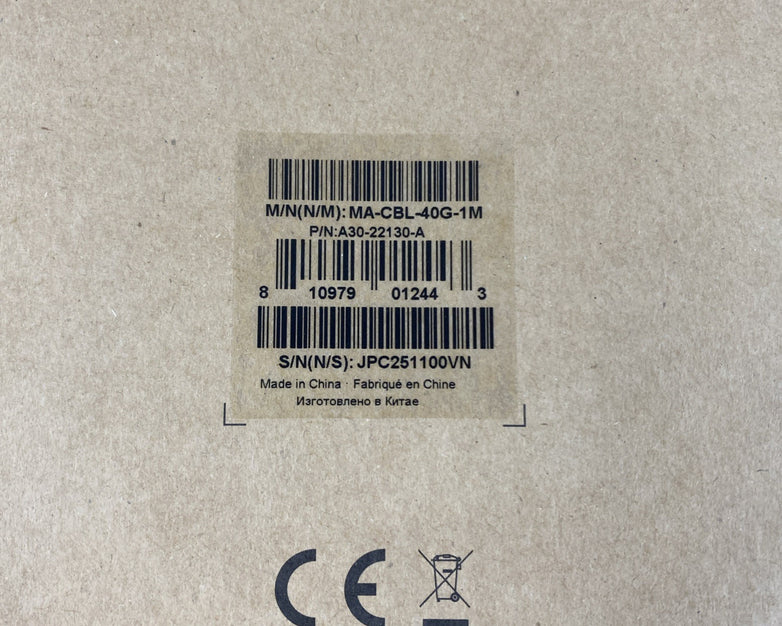 Cisco Meraki Stacking Cable MA-CBL-40G-1M Open Box
