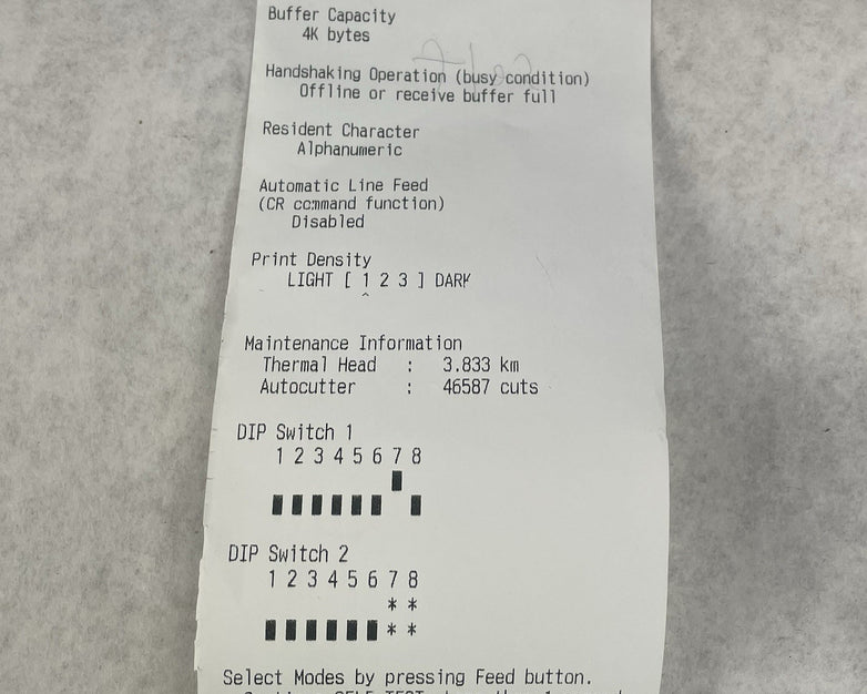 Epson TM-T88V M244A Thermal POS Printer Receipt Tested
