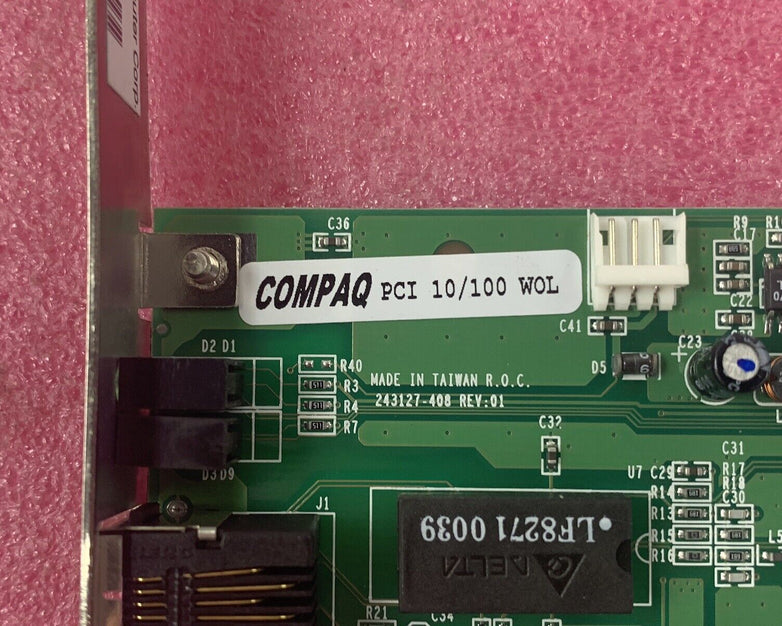 Lot of 2 Compaq 157045-001 10/100 WOL PCI NIC Ethernet Controller 153110-001