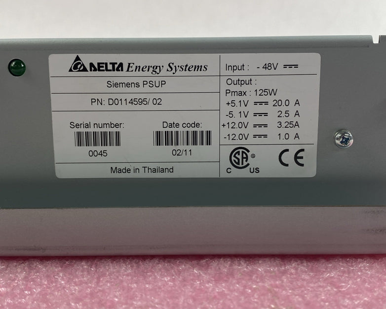 Delta Energy Systems Siemens PSUP D0114595/02 Power Supply Module
