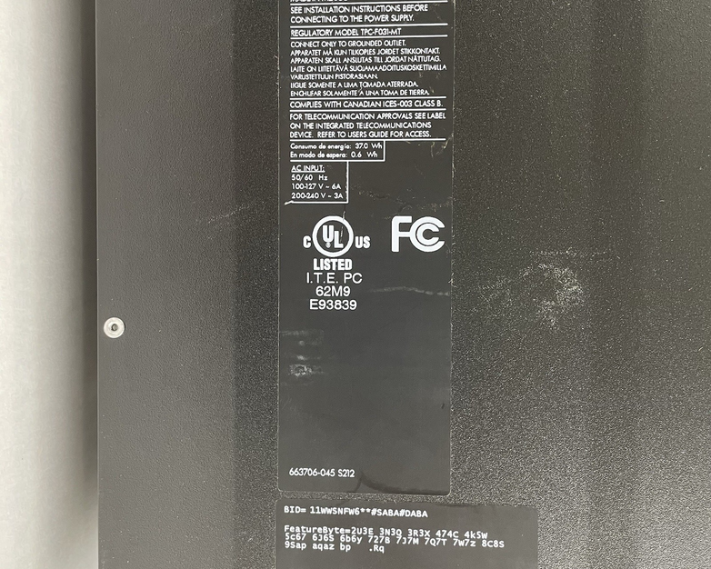 HP Pro 3500 Series MT i5-3470 3.20 GHz 8 GB RAM No HDD/OS