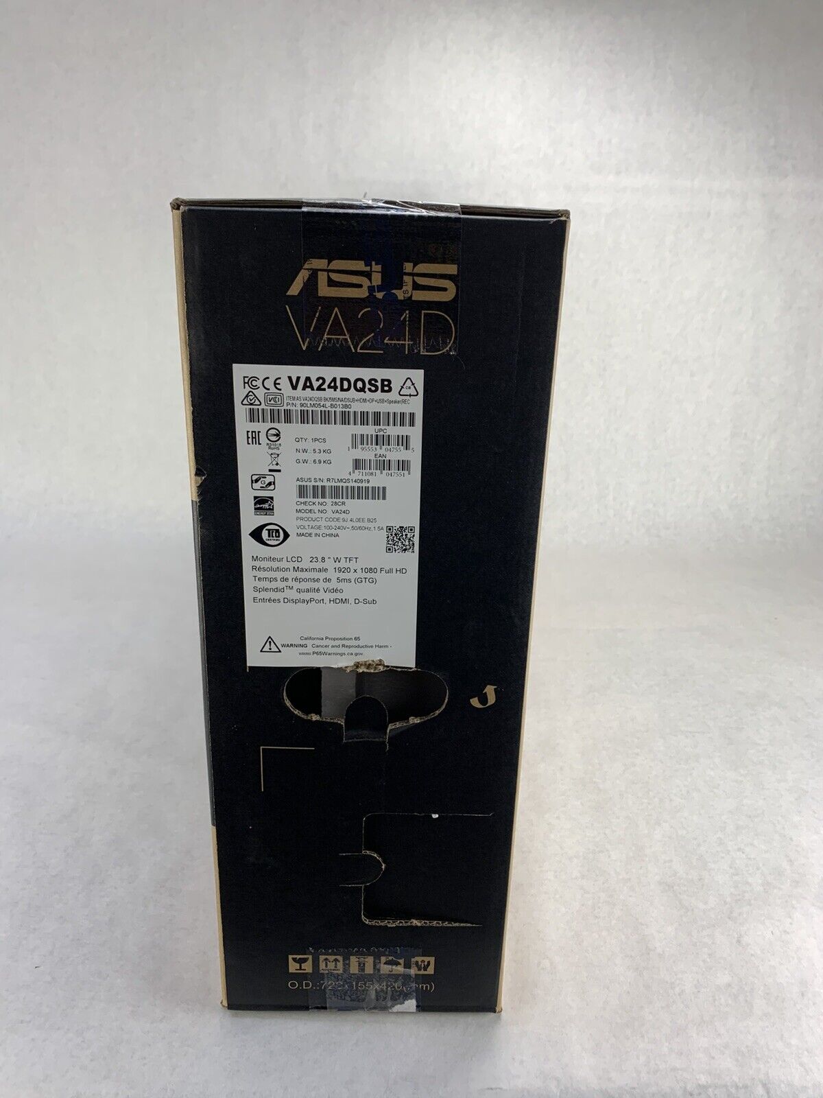 Asus VA24DQSB Monitor 23.8" 1080 Full HD