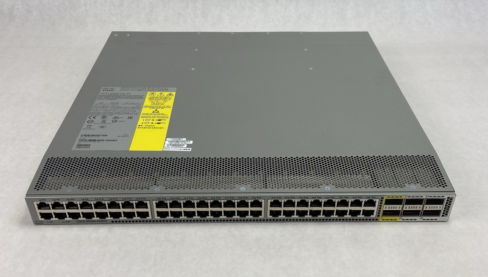 Cisco Nexus N2K-C2348TQ-10G-E 48-Port Fabric Extender Open Box W/ 4 Transceivers
