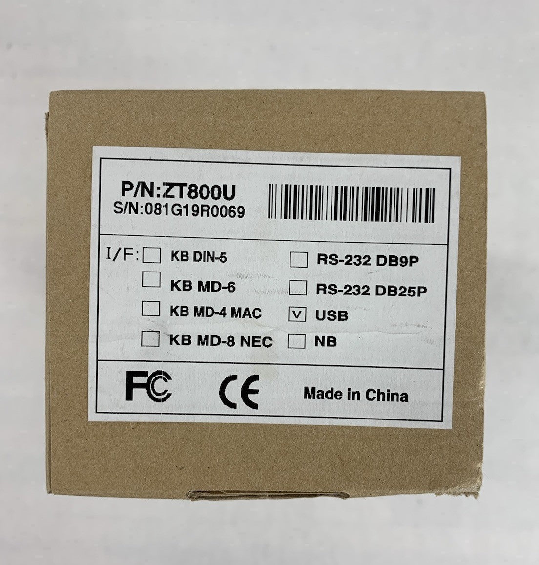 Unbranded ZT800U Corded USB Handheld Barcode Scanner (Lot of 2)