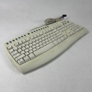 Microsoft Internet Keyboard White PS/2 Model RT9443 V56TW X08-74735