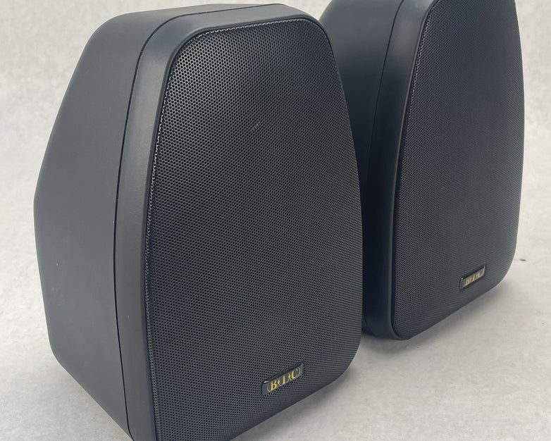 BIC ADATTO A-1, 8 OHM Speaker Pair Tested Broken Plastic on Speaker Input