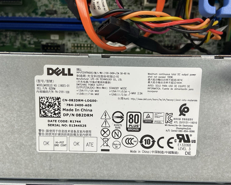 Dell Optiplex 7050 SFF Intel Core i7-6700 3.4GHz 8GB RAM No HDD No OS