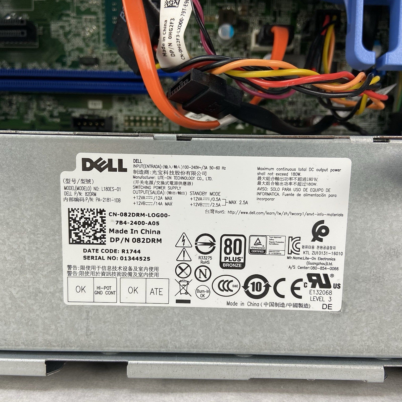 Dell Optiplex 7050 SFF Intel Core i7-6700 3.4GHz 8GB RAM No HDD No OS10