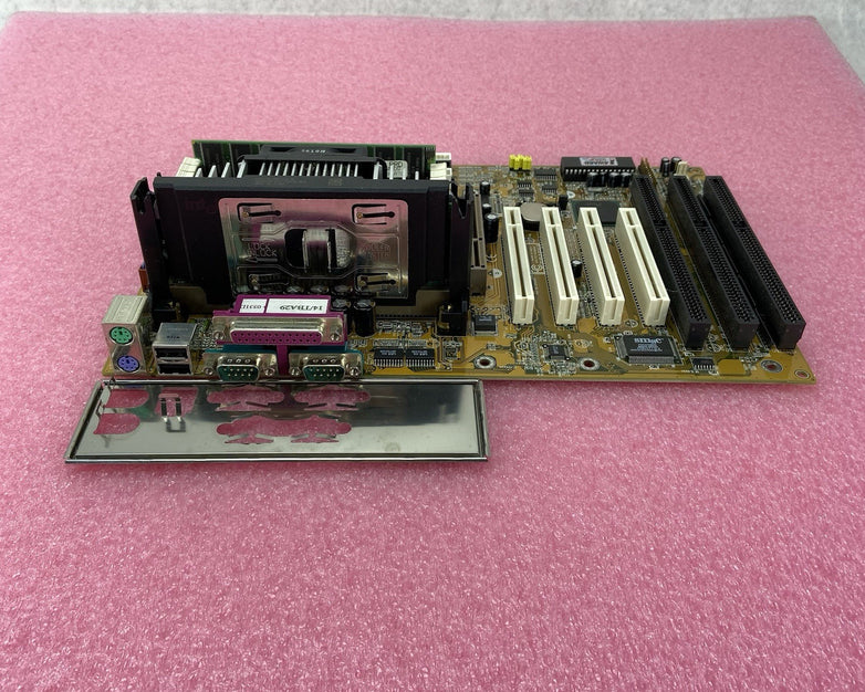 Biostar M6TBA Motherboard Intel Pentium III 448MHz 128MB RAM w/Shield 3x ISA