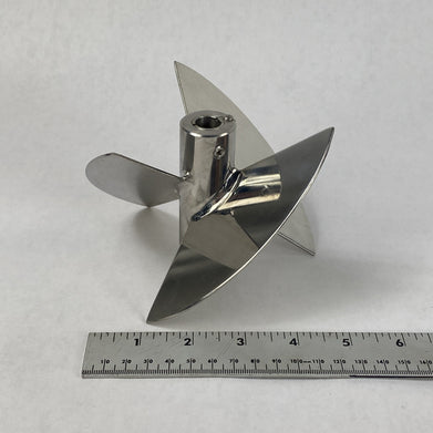 Unbranded Bioreactor Elephant Ear 3-Blade Vortex Mixer Propeller
