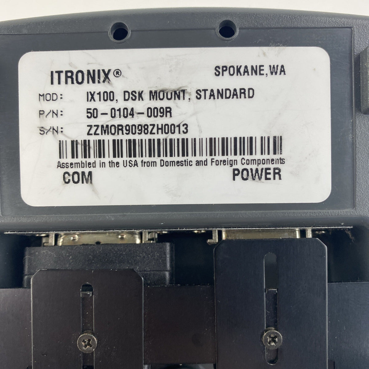Itronix IX 100 Desk Mount Charger No AC Adapter9