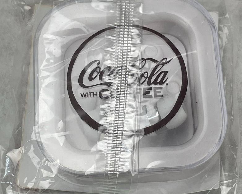 Coca-Cola with Coffee Coke Branded Wired Earbuds Headphones White Lot of 10