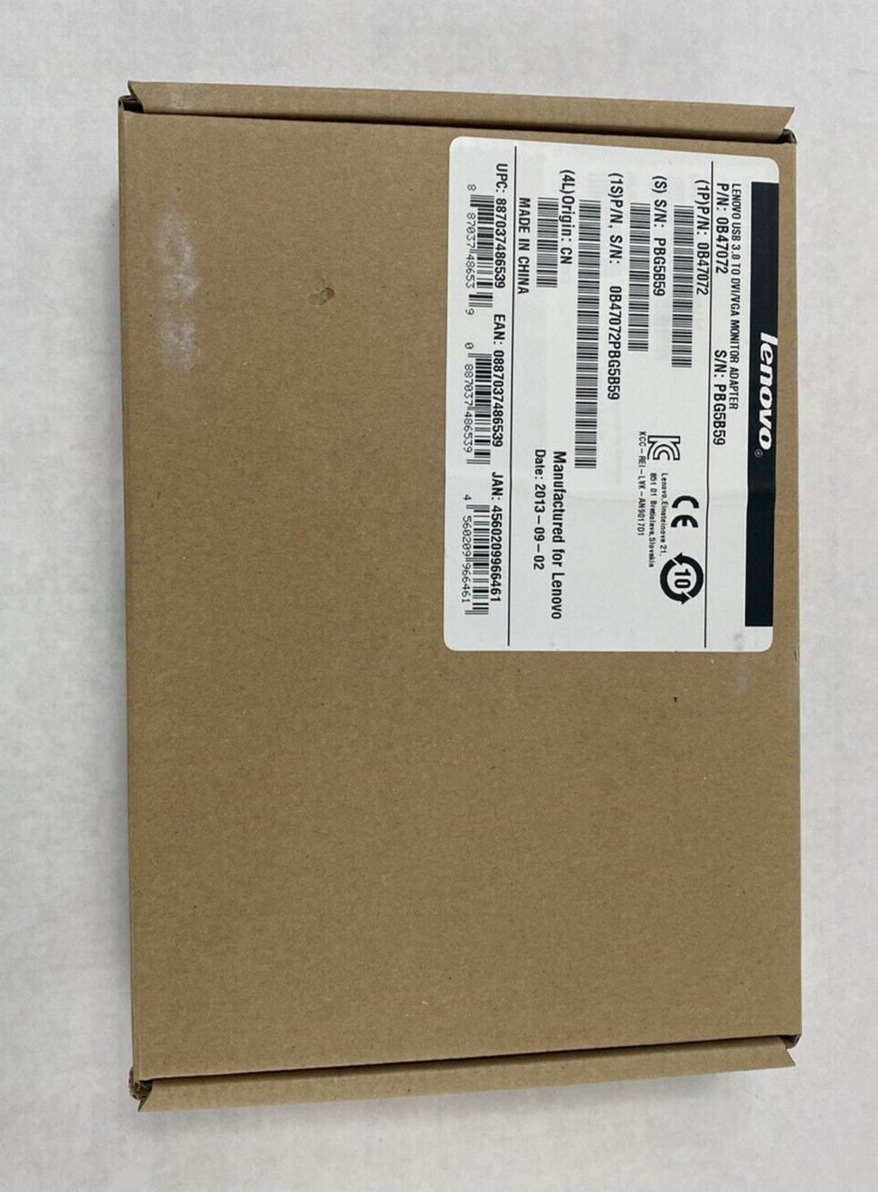Lot of 2 Lenovo USB 3.0 to DVI/VGA Monitor Adapters Untested