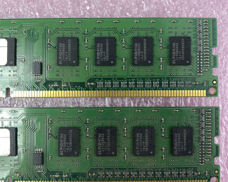 Lot( 2 ) 1GB Kingston KF680F-ELD DDR3 PC3-8500U 1066MHz 240Pin DIMM Desktop RAM