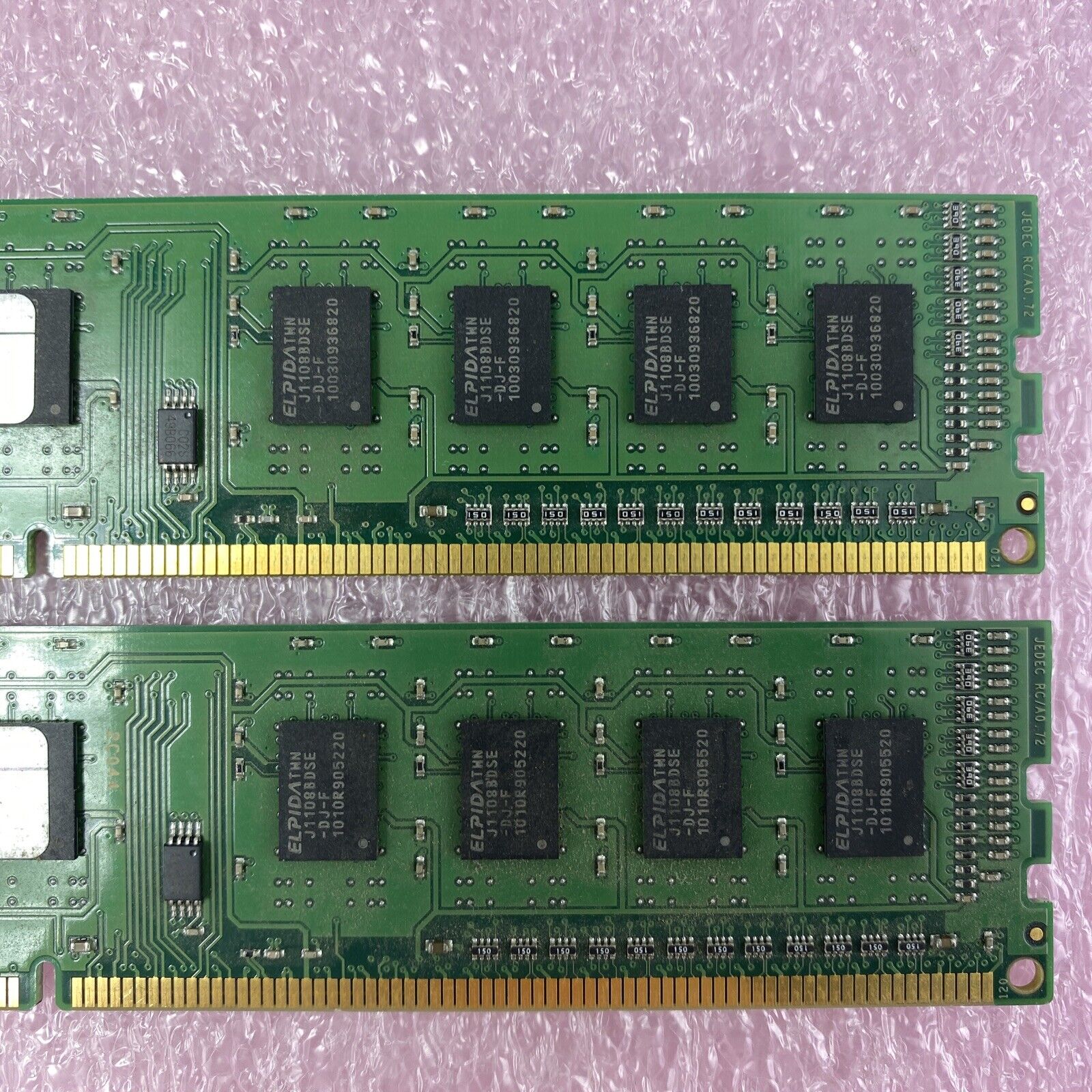 Lot( 2 ) 1GB Kingston KF680F-ELD DDR3 PC3-8500U 1066MHz 240Pin DIMM Desktop RAM