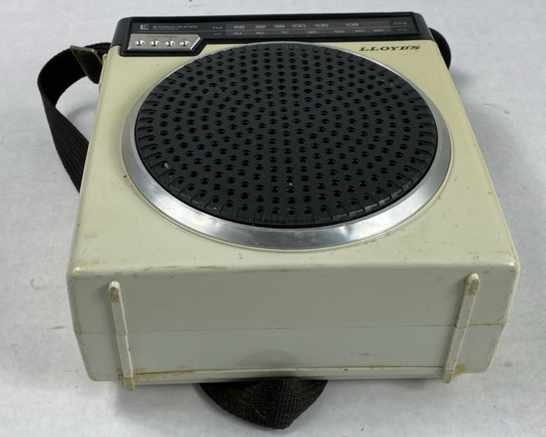 Lloyd's V-150 Vintage AM/FM 8 Track Player Untested