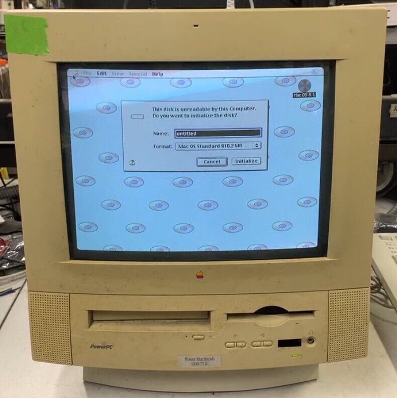 Power Macintosh 5200/75LC PowerPC Computer Power PC 603 75 Mhz Ram No OS No HDD
