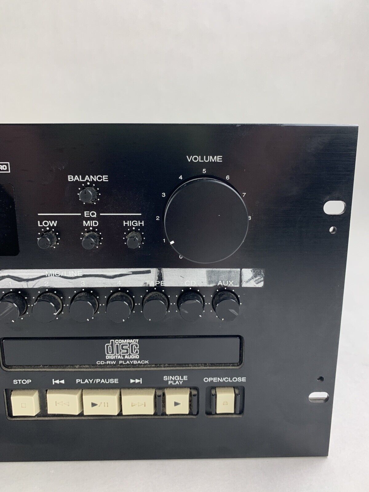 SuperScope PAC770U Professional Sound System Mixer CD Player Tested Mic 1 Bad