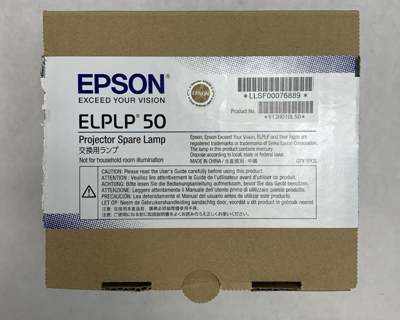 Epson ELPLP 50 OEM Projector Spare Lamp - New Open Box