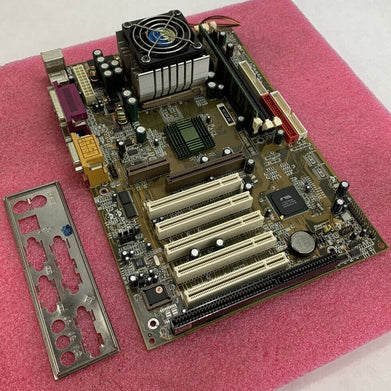 VIA VT 8363-686A Motherboard AMD Duron 800MHz 256MB RAM w/Shield