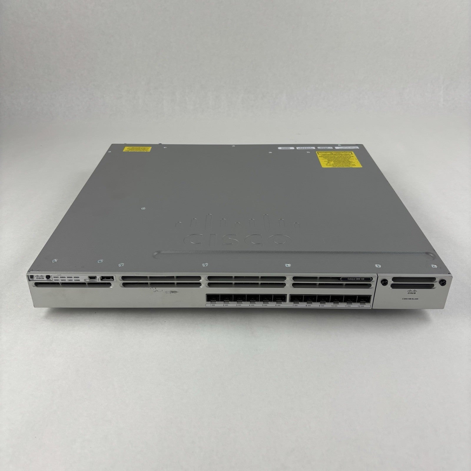 Cisco WS-C3850-12S-E 12 Ports Managed Network Switch Tested Reset No Power Sup