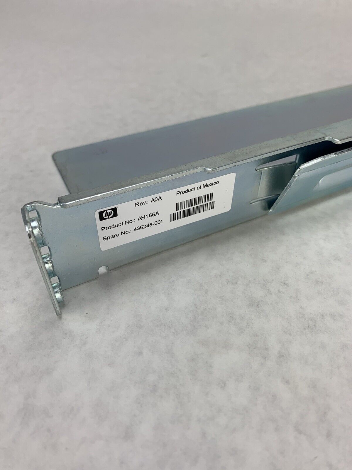 HPE StoreEver 1/8 G2 Tape Autoloader Rack Kit AH166A 435248-001 Left Only