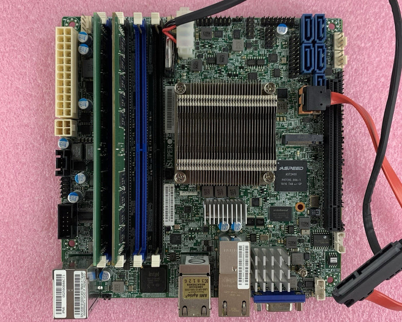 Supermicro X10SDV-6C-TLN4F Mini-ITX Xeon D-1528 1.9 GHz 32 GB Ram