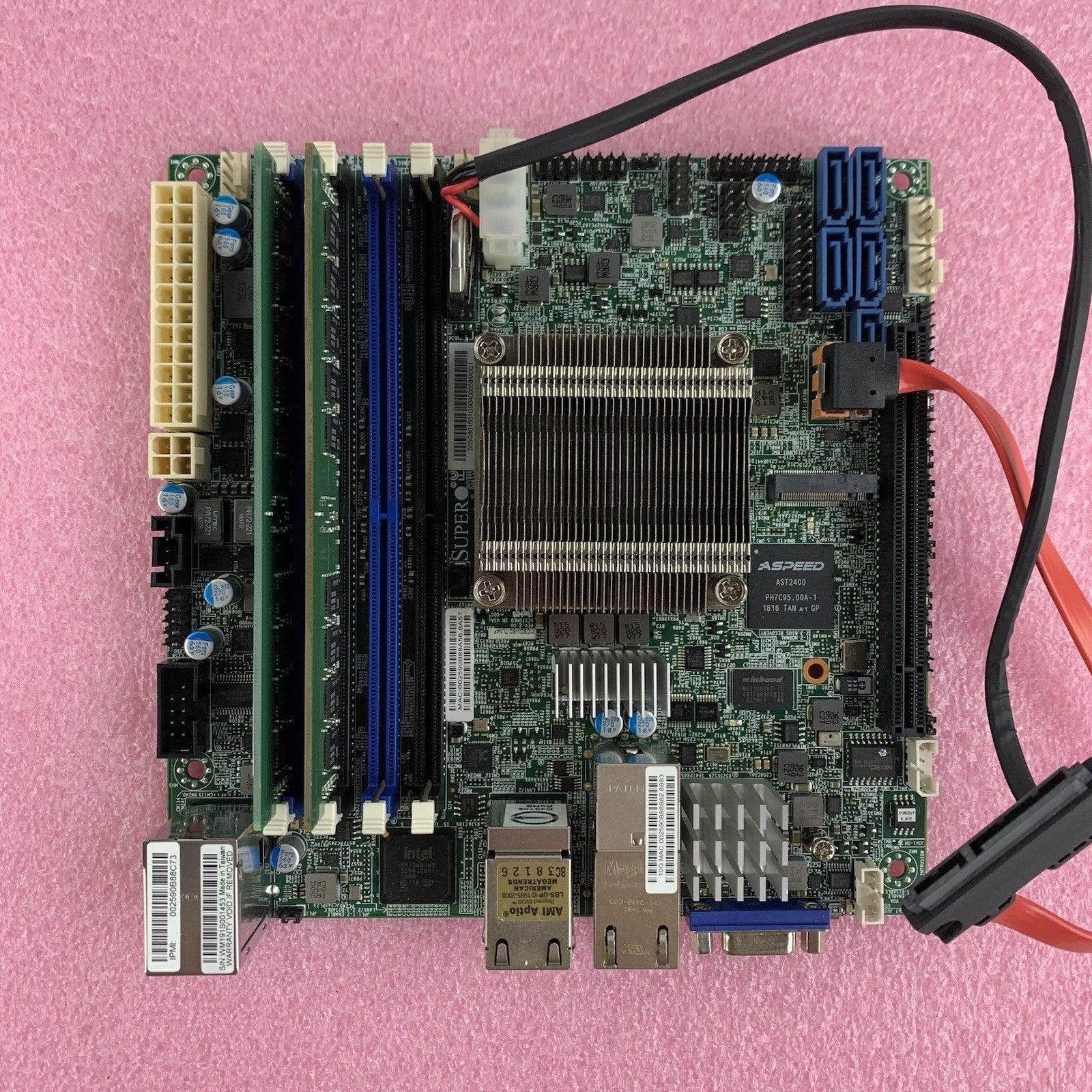 Supermicro X10SDV-6C-TLN4F Mini-ITX Xeon D-1528 1.9 GHz 32 GB Ram2