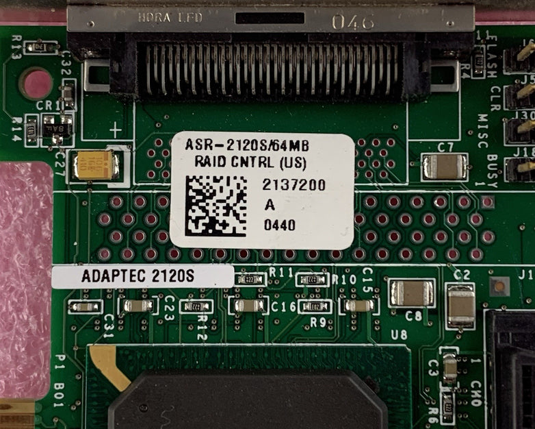 Adaptec ASR-2120S/64MB SCSI Raid Controller Card VB-3